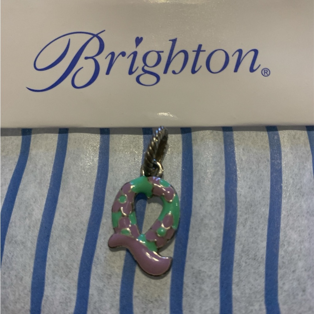 Brighton Pink and Green Floral Charm